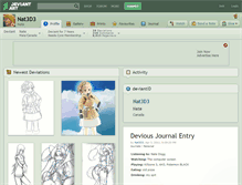 Tablet Screenshot of nat3d3.deviantart.com