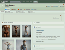 Tablet Screenshot of electradesigns.deviantart.com