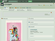 Tablet Screenshot of criminalapple.deviantart.com