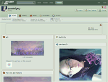 Tablet Screenshot of emololipop.deviantart.com