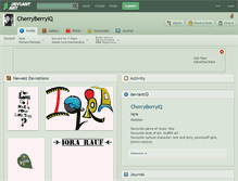 Tablet Screenshot of cherryberryiq.deviantart.com