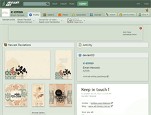Tablet Screenshot of e-emoo.deviantart.com