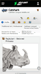 Mobile Screenshot of catshark.deviantart.com
