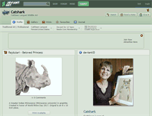 Tablet Screenshot of catshark.deviantart.com