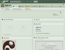 Tablet Screenshot of digibrush.deviantart.com