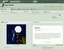 Tablet Screenshot of lunar-darkrai.deviantart.com