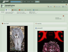 Tablet Screenshot of jynxed-lynxy.deviantart.com
