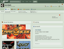 Tablet Screenshot of necrokain.deviantart.com