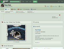 Tablet Screenshot of pack-rats.deviantart.com