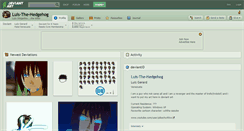 Desktop Screenshot of luis-the-hedgehog.deviantart.com
