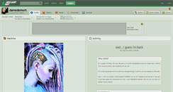 Desktop Screenshot of damedemort.deviantart.com