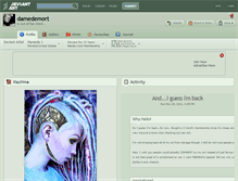 Tablet Screenshot of damedemort.deviantart.com