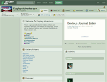 Tablet Screenshot of cosplay-adventures.deviantart.com
