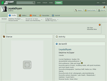 Tablet Screenshot of leyalashysm.deviantart.com