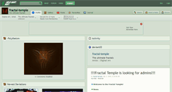 Desktop Screenshot of fractal-temple.deviantart.com