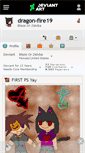 Mobile Screenshot of dragon-fire19.deviantart.com
