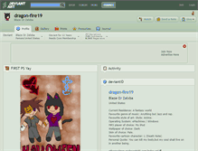 Tablet Screenshot of dragon-fire19.deviantart.com