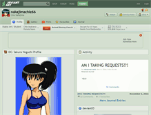 Tablet Screenshot of nakajimachie66.deviantart.com