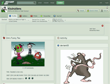 Tablet Screenshot of kissinaliens.deviantart.com