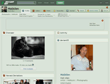 Tablet Screenshot of niallallen.deviantart.com