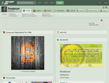 Tablet Screenshot of firedancer.deviantart.com
