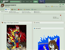 Tablet Screenshot of mimichi1234312.deviantart.com
