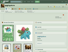 Tablet Screenshot of gaggingsakura.deviantart.com