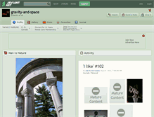Tablet Screenshot of gravity-and-space.deviantart.com