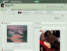 Tablet Screenshot of marilyn1991.deviantart.com