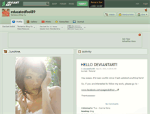 Tablet Screenshot of educatedfool89.deviantart.com