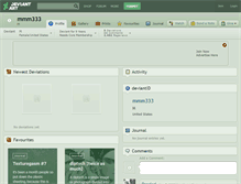 Tablet Screenshot of mmm333.deviantart.com