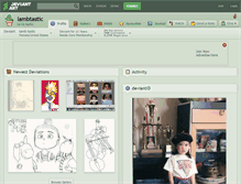 Tablet Screenshot of lambtastic.deviantart.com