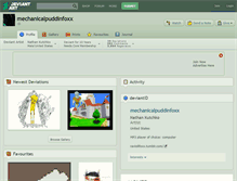 Tablet Screenshot of mechanicalpuddinfoxx.deviantart.com
