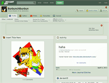 Tablet Screenshot of bunbunchibunbun.deviantart.com