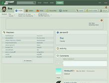 Tablet Screenshot of five.deviantart.com
