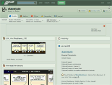 Tablet Screenshot of duanejudo.deviantart.com