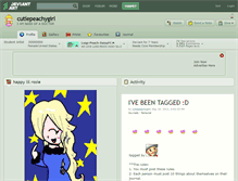 Tablet Screenshot of cutiepeachygirl.deviantart.com