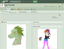 Tablet Screenshot of faye-the-fairy.deviantart.com