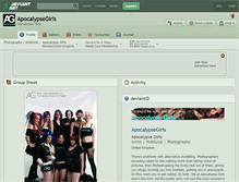 Tablet Screenshot of apocalypsegirls.deviantart.com