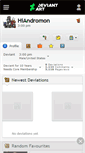 Mobile Screenshot of hiandromon.deviantart.com