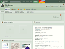 Tablet Screenshot of hiandromon.deviantart.com