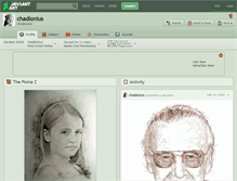Tablet Screenshot of chadlonius.deviantart.com