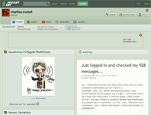 Tablet Screenshot of marina-sweet.deviantart.com