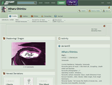 Tablet Screenshot of miharu-shimizu.deviantart.com