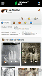 Mobile Screenshot of la-feuille.deviantart.com