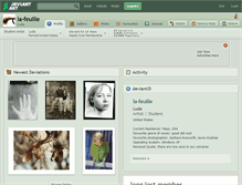 Tablet Screenshot of la-feuille.deviantart.com