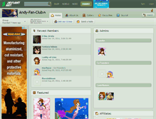 Tablet Screenshot of andy-fan-club.deviantart.com