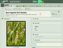 Tablet Screenshot of alalala.deviantart.com