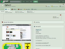 Tablet Screenshot of digifan23.deviantart.com