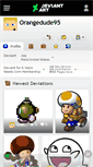 Mobile Screenshot of orangedude95.deviantart.com